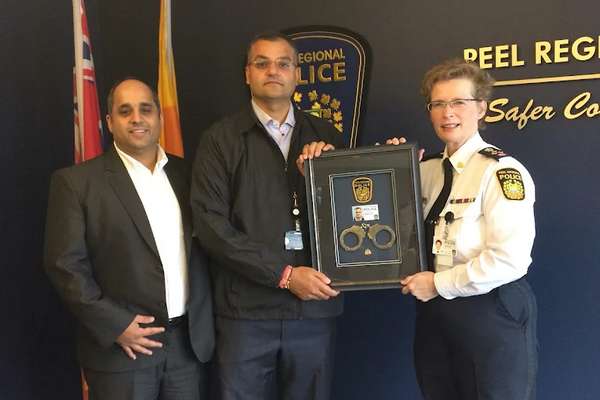 This is a photo of a criminal justice award at Aswani K Datt.