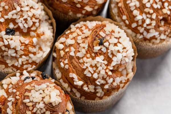 This is a photo of the pastries at Bartholomew Bakery.