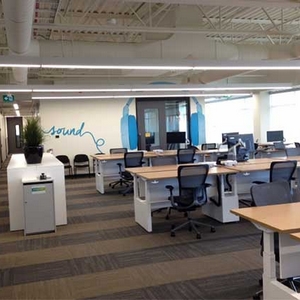 This is a photo of the office construction at Baycrest Project & Construction Management.