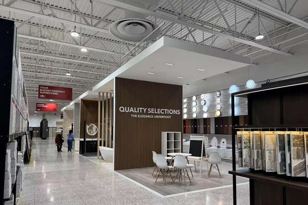 This is a photo of the flooring store at Besso Floor & Decor.