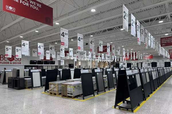 This is a photo of the flooring products at Besso Floor & Decor.