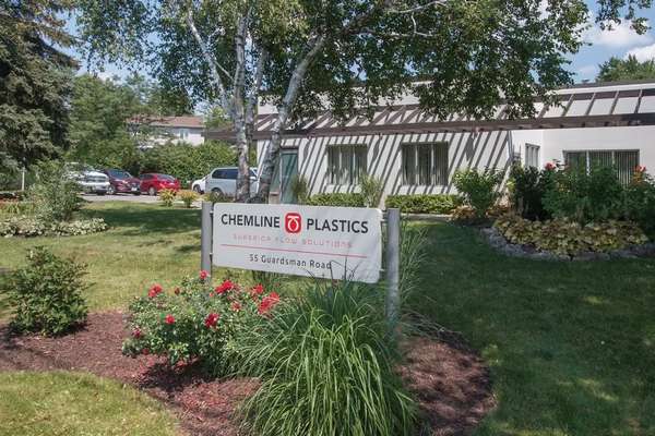 This is a photo of the Chemline Plastics Ltd entrance.