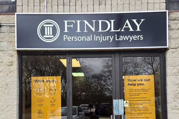 This is a photo of the entrance at Findlay Personal Injury Lawyers.