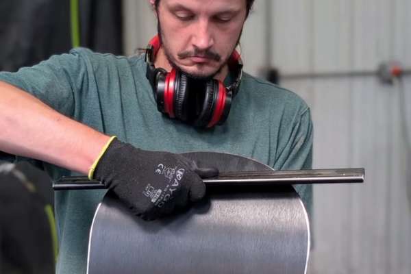 This is a photo of the snowboard carving at Martin Snowboards.