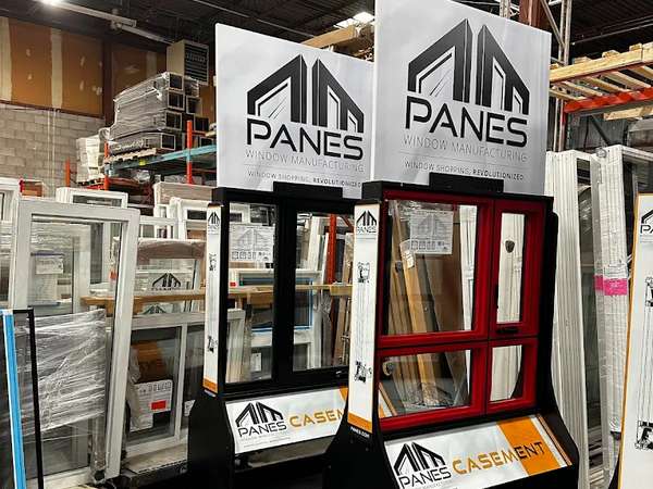 This is a photo of the different windows manufactured by Panes Window Manufacturing.