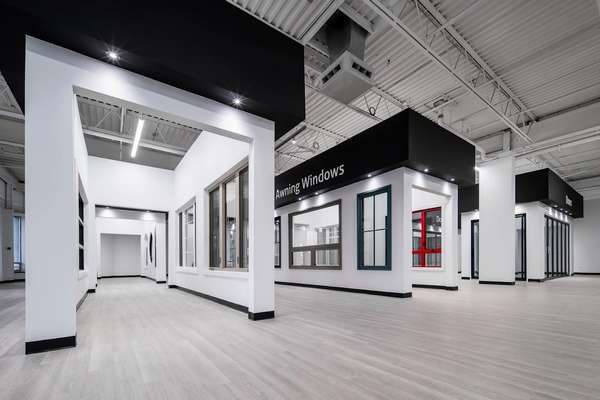 This is a photo of the window selection at Panes Window Manufacturing.