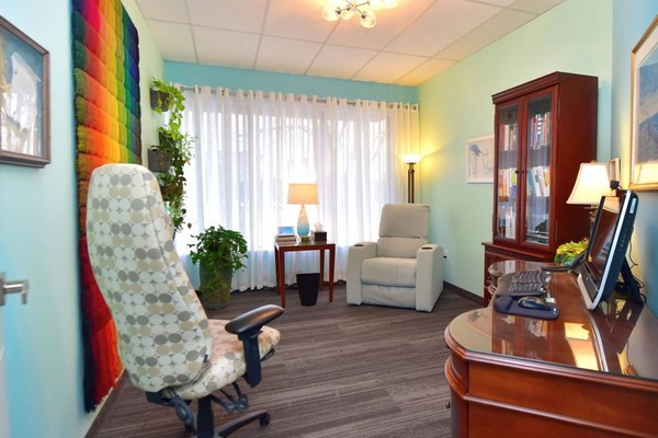 This is a photo of the decorated room at Pathways Counselling Centre.