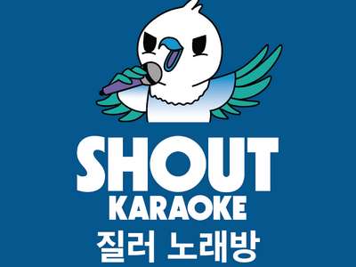 This is a photo of the business logo at Shout Karaoke.