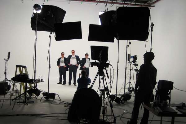 This is a photo of the video filming at Sugar Media Inc.