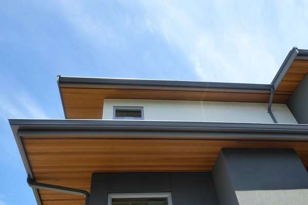 This is a photo of the clean gutters at the Vancouver Gutters.